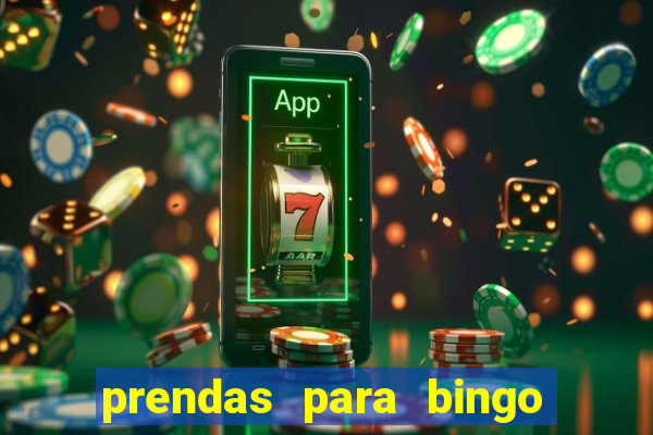 prendas para bingo de natal